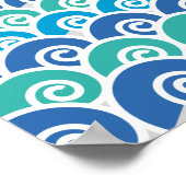 Langs het Waves Blue Poster (Hoek)