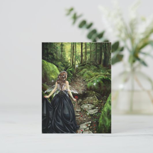 Langs het Woud Weg Briefkaart (Staand voorkant)