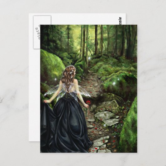 Langs het Woud Weg Briefkaart (Voorkant / Achterkant)