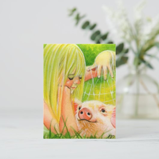 Langs kwam een spinBriefkaart Briefkaart (Staand voorkant)