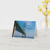 Langs Mackinac-brug Denk Aan Jou Kaart (Gele Bloem)