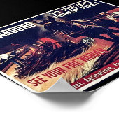 Langs om bosbranden te voorkomen poster (Hoek)