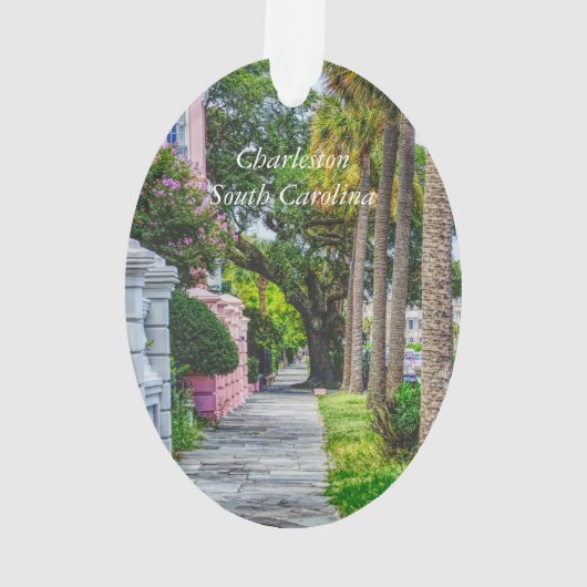 Langs Rainbow Row wandelen Ornament (achterkant)