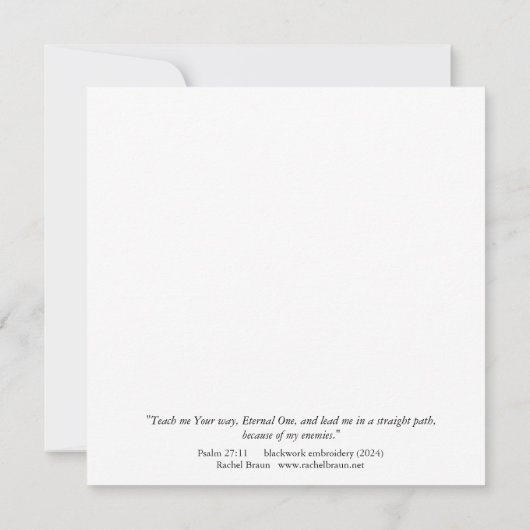 Langs rechte paden Kaart (Achterkant)