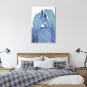 Langsdoorsnede van een esdoorn (Acer) stengelpunt Canvas Afdruk (Insitu (Slaapkamer))