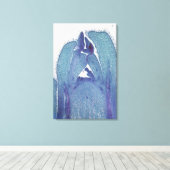 Langsdoorsnede van een esdoorn (Acer) stengelpunt Canvas Afdruk (Insitu (Houten vloer))