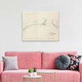 Langsdoorsnede van het zuidelijk Kanaal Canvas Afdruk (Insitu (Woonkamer))