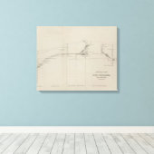 Langsdoorsnede van het zuidelijk Kanaal Canvas Afdruk (Insitu (Houten vloer))