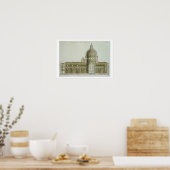 Langsdoorsnede van St. Peter's in Rome, Poster (Keuken)