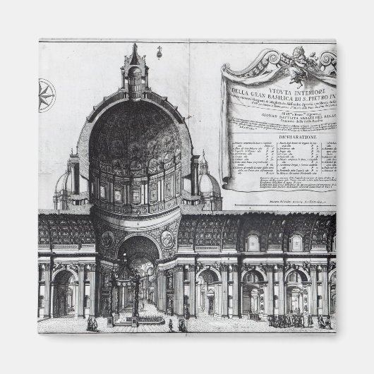 Langsdoorsnede van St. Peter's Magneet (Voorkant)