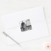 Langsdoorsnede van St. Peter's Vierkante Sticker (Envelop)
