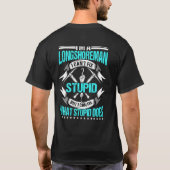 Langshoreman op de achterkant van kleding t-shirt (Achterkant)