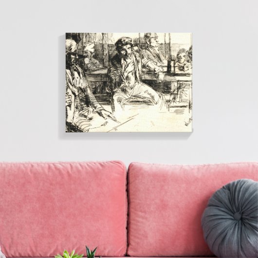 Langshoremen - Klokler - 1859 Canvas Afdruk (Insitu (Woonkamer))