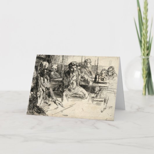 Langshoremen - Klokler - 1859 Kaart (Voorkant)