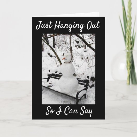 **LANGSLOPEN OM GELUKKIGE VERJAARDAG TE WENSEN** KAART (Voorkant)