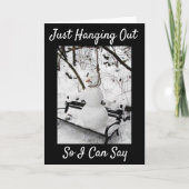 **LANGSOM OM GELUKKIGE VERJAARDAG TE WENSEN** KAART (Voorkant)