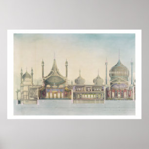 Langssectie (L tot R) Organ, Music Room, G Poster