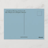 Langstaartboot in Bangkok en Thailand Briefkaart (Achterkant)