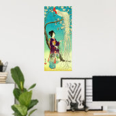 Langstaarthaan Onaga-dori Kasamatsu Shiro  Poster (Thuiskantoor)