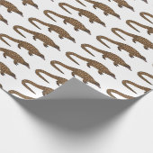 Langstaartpangoline cartoon cadeaupapier (Hoek)
