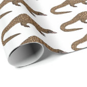 Langstaartpangoline cartoon cadeaupapier (Rol Hoek)