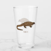 Langstaartpangoline cartoon glas (Voorkant)
