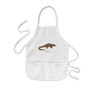Langstaartpangoline cartoon kinder schort