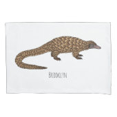 Langstaartpangoline cartoon kussensloop (Voorkant)