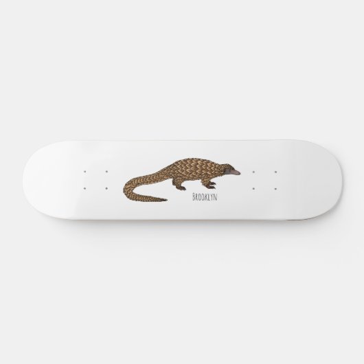 Langstaartpangoline cartoon persoonlijk skateboard (Horizontaal)