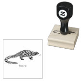 Langstaartpangoline cartoon rubberstempel (Gestempeld)