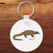 Langstaartpangoline cartoon sleutelhanger (Voorkant)