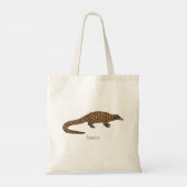 Langstaartpangoline cartoon tote bag (Achterkant)