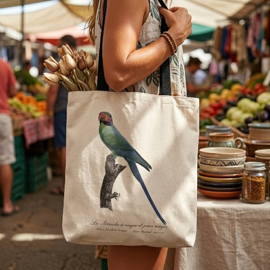 Langstaartparkiet, Psittacula Longicauda Tote Bag