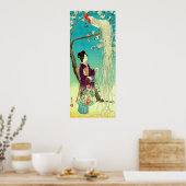 Langstaartrooster Onaga-dori Kasamatsu Shiro Poster (Keuken)