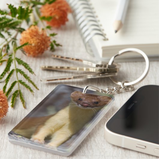 Langstaartwiel Sleutelhanger (Voorkant Rechts)