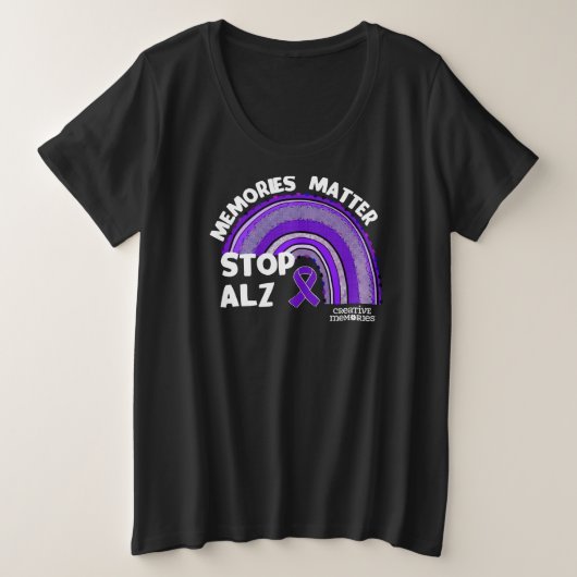 Langste dag Alzheimer 2024 dames plus T-shirt (Design voorkant)