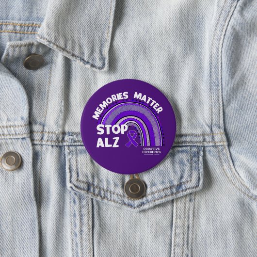 Langste dag Alzheimer Association 2024 knop Ronde Button 7,6 Cm (In situ)