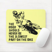 Langste deel Dirt Bike Motocross Mousepad Funny Muismat (Met muis)