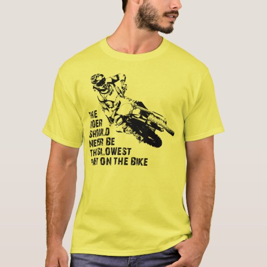 Langste deel van Dirt Bike Motocross Shirt Funny (Voorkant)