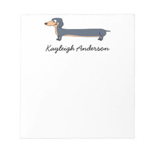 Langste hond - Dachshund 5.5" x 6" Notitieblok - 4