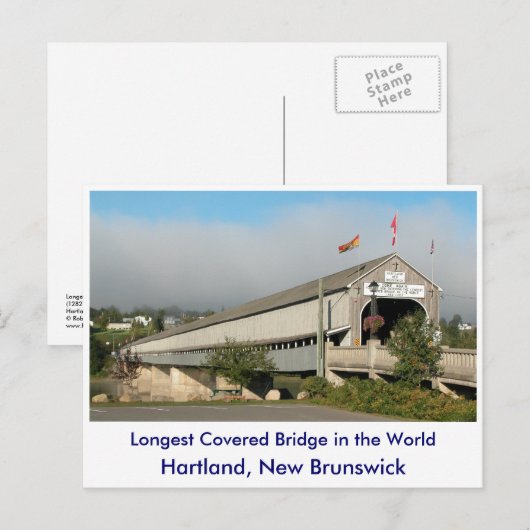 Langste overdekte brug in de wereld... briefkaart (Voorkant / Achterkant)