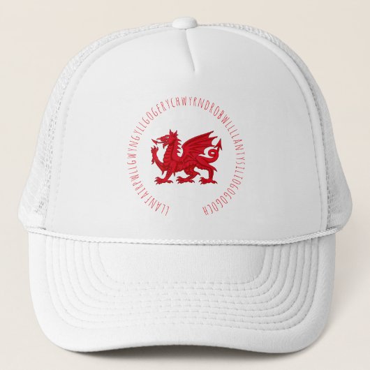 Langste Welshe woord Trucker Pet (Voorkant)