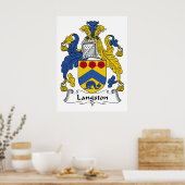 Langston Family Crest Poster (Keuken)