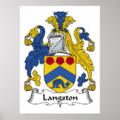 Langston Family Crest Poster (Voorkant)