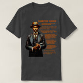 Langston Hughes Feiten T-shirt (Design voorkant)