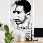 Langston Hughes Poster (Thuiskantoor)