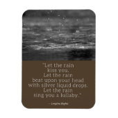 Langston Hughes Rain Quote Magneet (Verticaal)