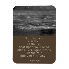 Langston Hughes Rain Quote Magneet