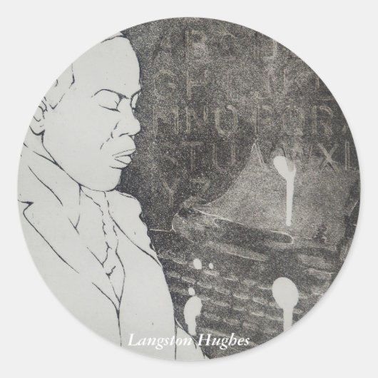 Langston Hughes sticker (Voorkant)