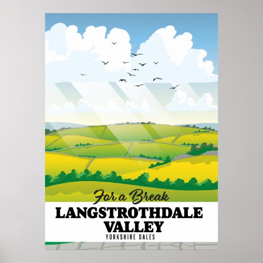 Langstrothdale vallei Yorkshire Dales Poster (Voorkant)